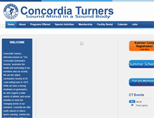 Tablet Screenshot of concordiaturners.org